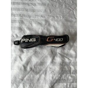 Ping G400 Rescue Hybrid Headcover Black Vinyl Acrylic 22 Golf Club Cover